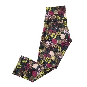 LULULEMON Wunder Under Crop Hi Rise 21" Size 4 Fluorolace Multi Yoga Athleisure